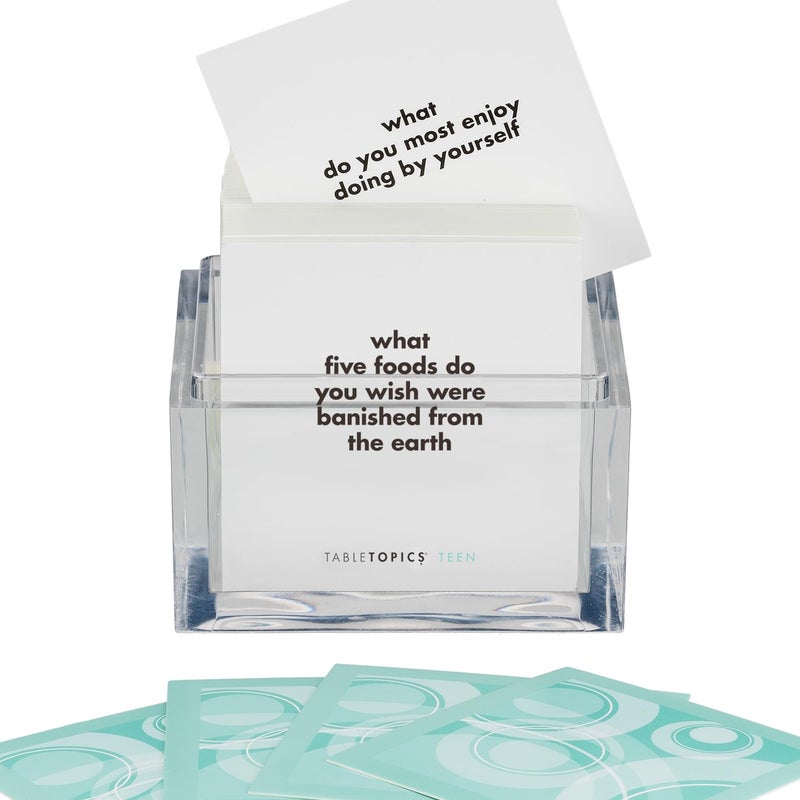 TableTopics Teen Conversation Cards for Teenagers with Their Family & Friends, 135 Fun Questions for Connection at Dinnertime, Hangouts, Game Night, & Classrooms - Image 4